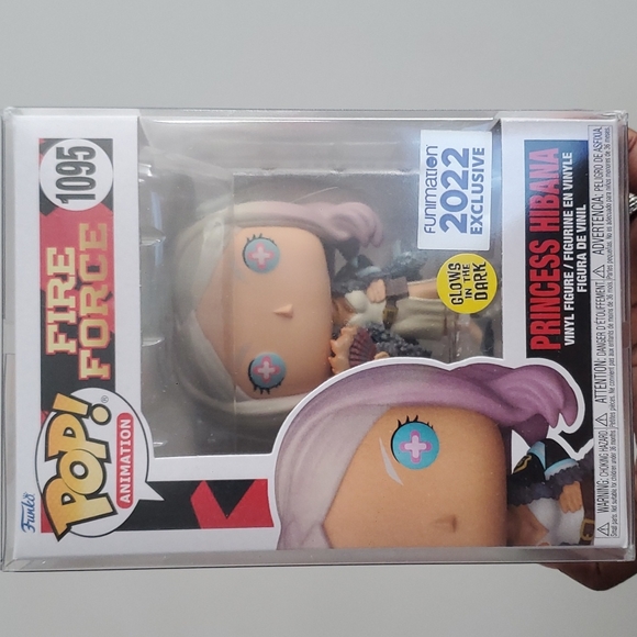 Animation🔥 FIRE FORCE 🔥 PRINCESS HIBANA Funimation 2022 GITD FUNKO POP #1095 - Picture 3 of 4
